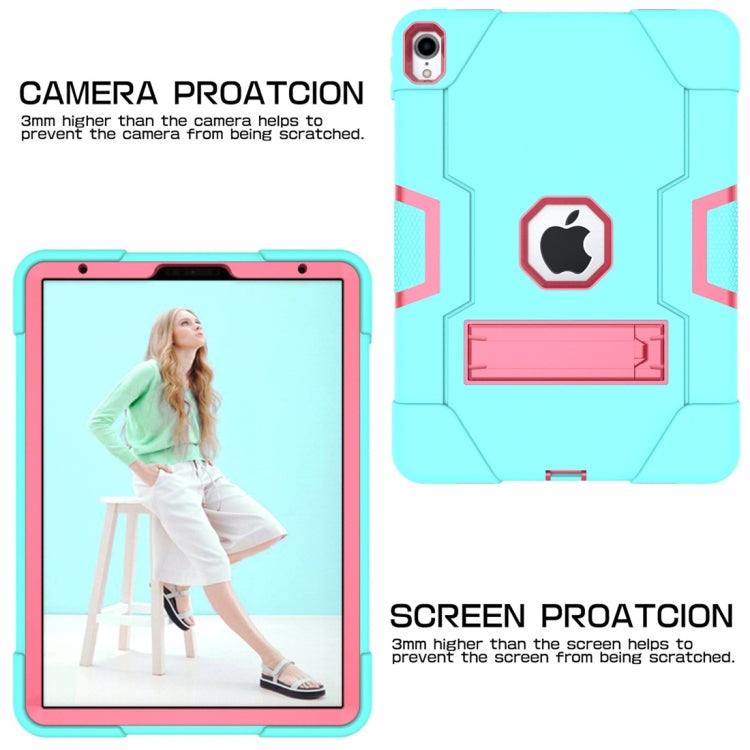 For iPad Pro 11 Contrast Color Silicone + PC Combination Case with Holder