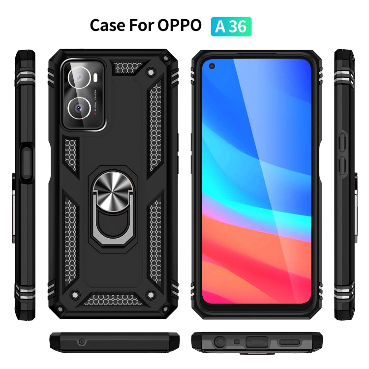 For OPPO A36 / A76 Shockproof TPU + PC Phone Case