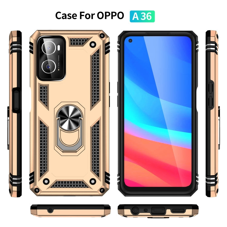 For OPPO A36 / A76 Shockproof TPU + PC Phone Case