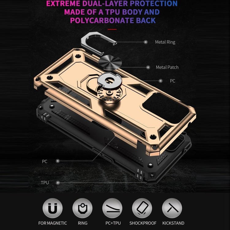 For OPPO A36 / A76 Shockproof TPU + PC Phone Case