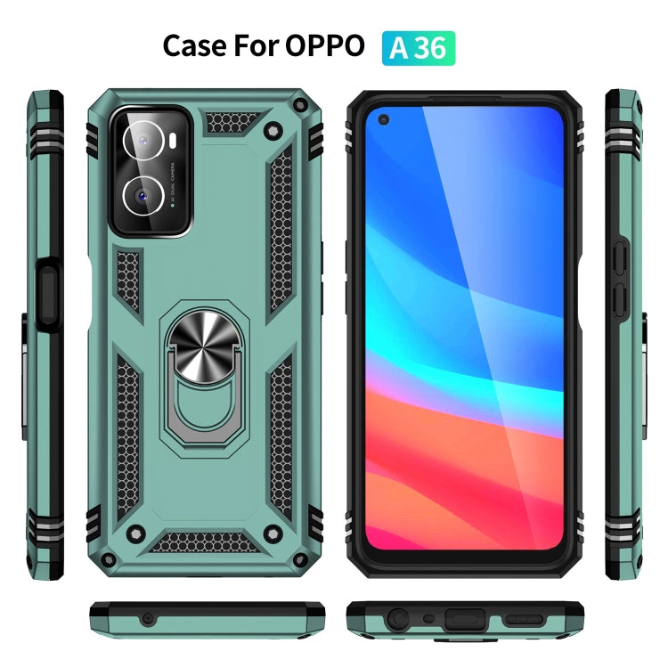 For OPPO A36 / A76 Shockproof TPU + PC Phone Case