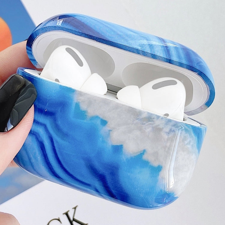 For AirPods Pro Marble Pattern PC Earphone Protective Case