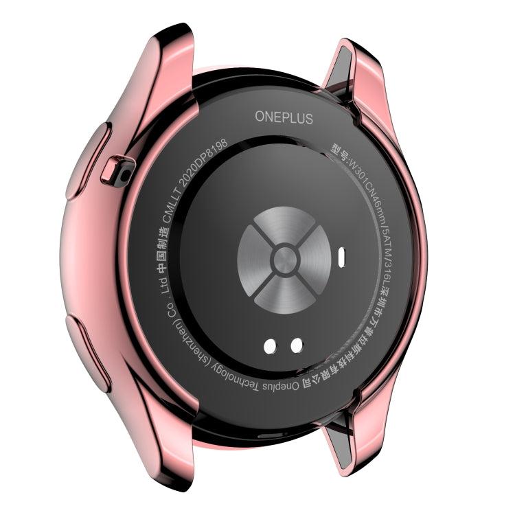 For OnePlus Watch Full Coverage TPU Electroplating Watch Case