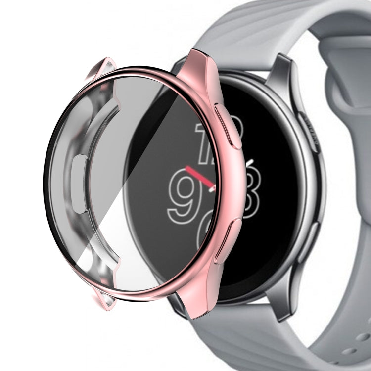 For OnePlus Watch Full Coverage TPU Electroplating Watch Case