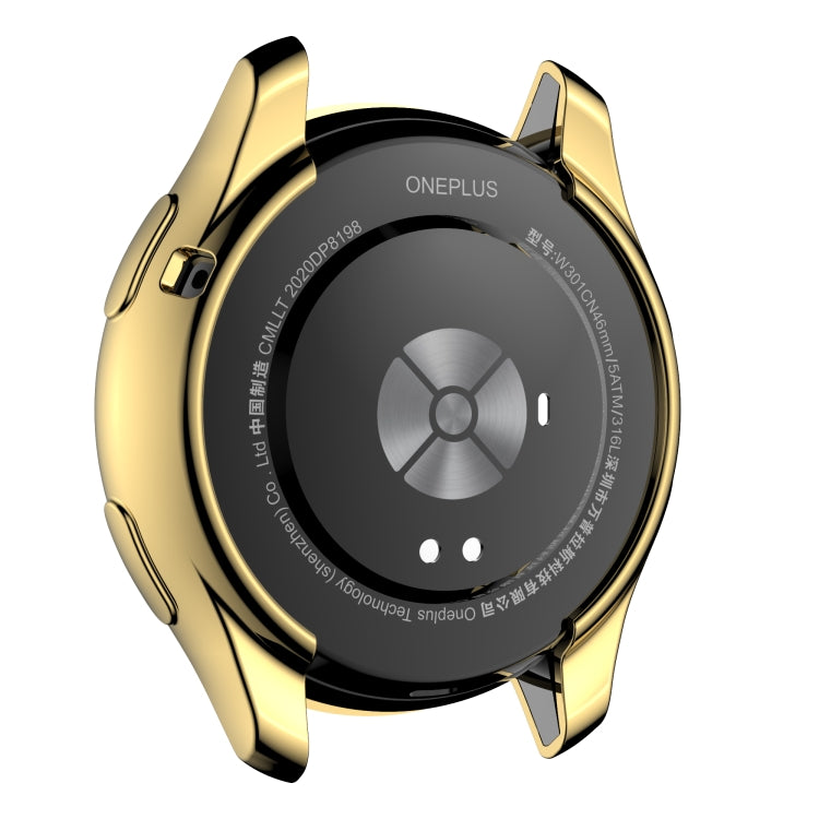 For OnePlus Watch Full Coverage TPU Electroplating Watch Case