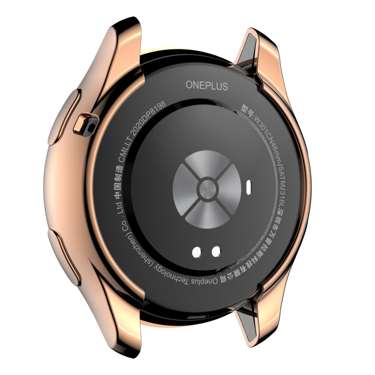 For OnePlus Watch Full Coverage TPU Electroplating Watch Case