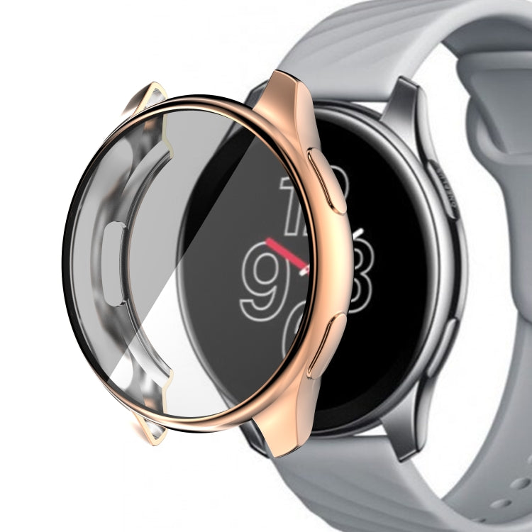 For OnePlus Watch Full Coverage TPU Electroplating Watch Case