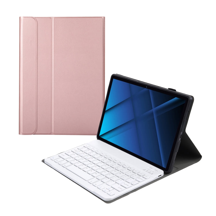 AK16 Lambskin Texture Bluetooth Keyboard Leather Case For Lenovo Tab 6 5G 10.3 inch