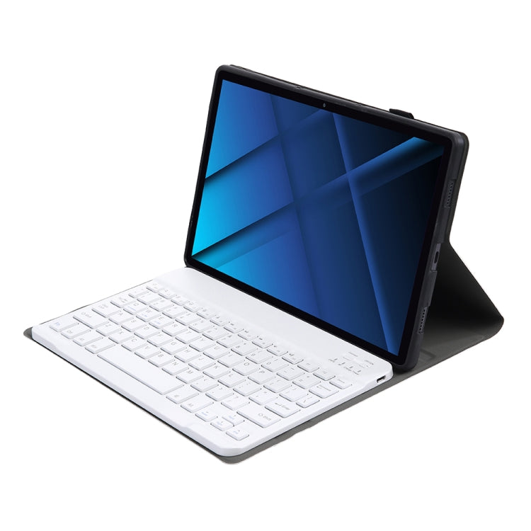 AK16 Lambskin Texture Bluetooth Keyboard Leather Case For Lenovo Tab 6 5G 10.3 inch