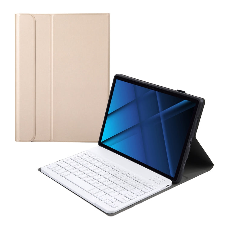 AK16 Lambskin Texture Bluetooth Keyboard Leather Case For Lenovo Tab 6 5G 10.3 inch