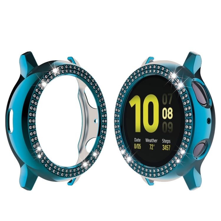 For Samsung Galaxy Watch Active2 44mm PC Double Row Diamond Watch Case