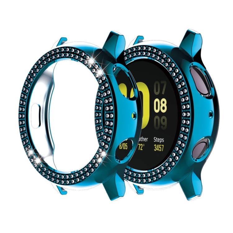 For Samsung Galaxy Watch Active2 44mm PC Double Row Diamond Watch Case