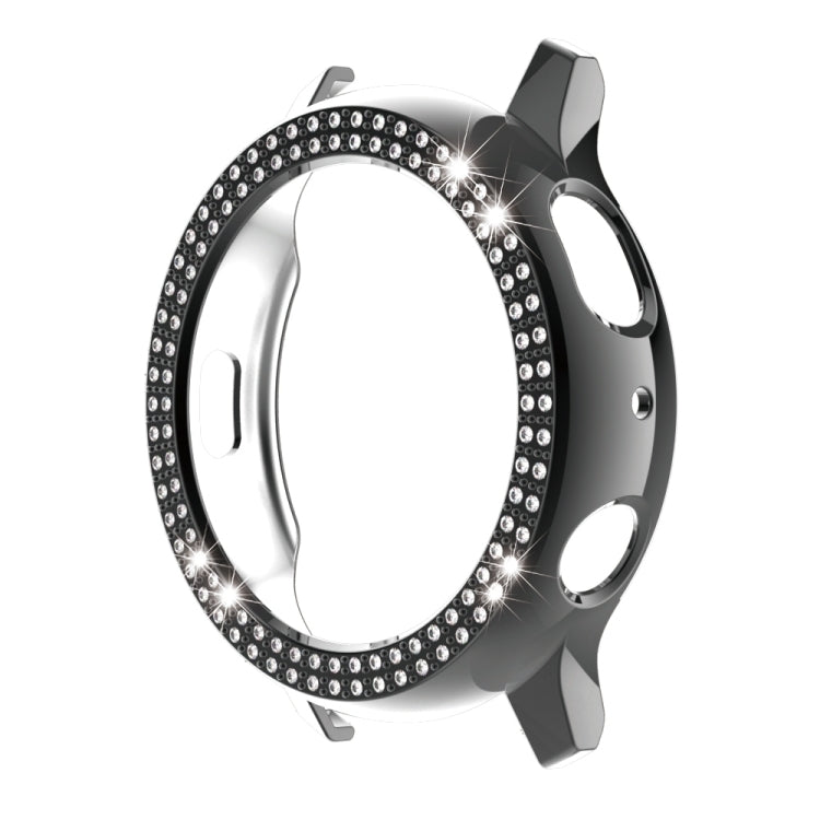 For Samsung Galaxy Watch Active2 44mm PC Double Row Diamond Watch Case