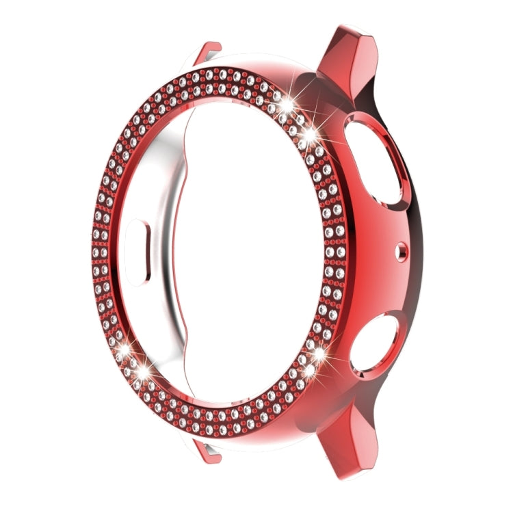 For Samsung Galaxy Watch Active2 44mm PC Double Row Diamond Watch Case