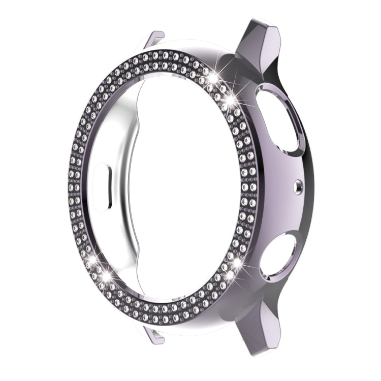 For Samsung Galaxy Watch Active2 44mm PC Double Row Diamond Watch Case