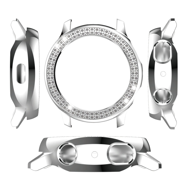 For Samsung Galaxy Watch Active2 44mm PC Double Row Diamond Watch Case