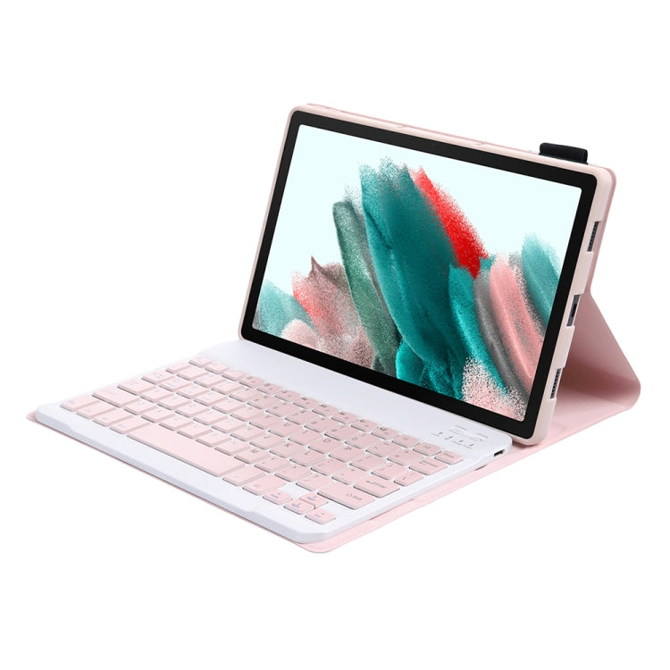 A08 Candy Color Ultra Thin Bluetooth Keyboard Leather Case For Samsung Galaxy Tab A8 10.5 2021 SM-X200 / SM-X205