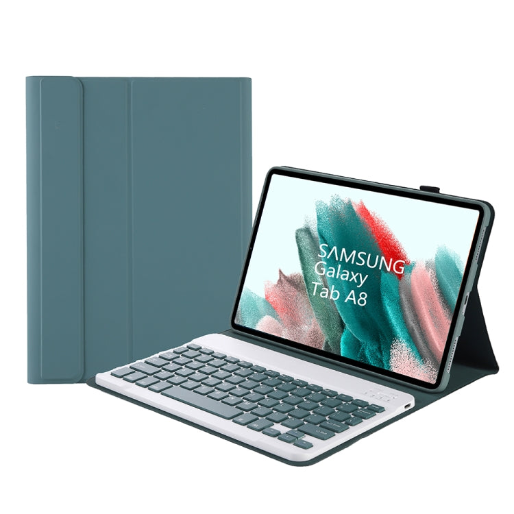 A08 Candy Color Ultra Thin Bluetooth Keyboard Leather Case For Samsung Galaxy Tab A8 10.5 2021 SM-X200 / SM-X205