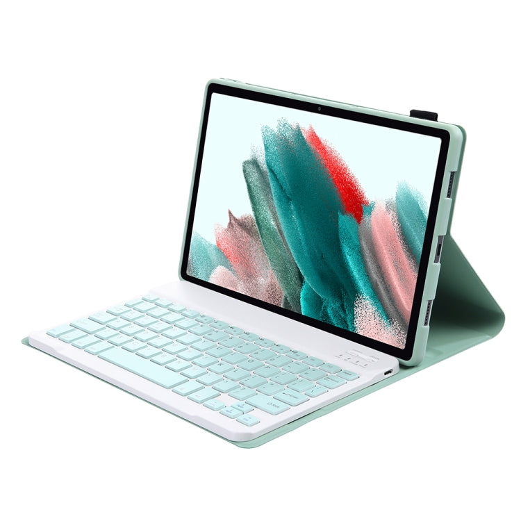 A08 Candy Color Ultra Thin Bluetooth Keyboard Leather Case For Samsung Galaxy Tab A8 10.5 2021 SM-X200 / SM-X205