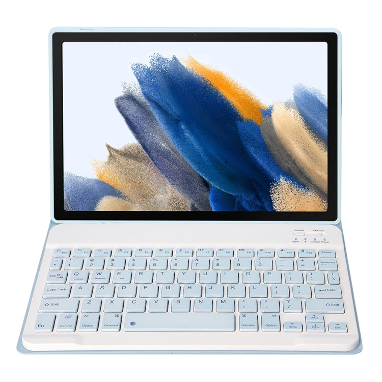 A08 Candy Color Ultra Thin Bluetooth Keyboard Leather Case For Samsung Galaxy Tab A8 10.5 2021 SM-X200 / SM-X205