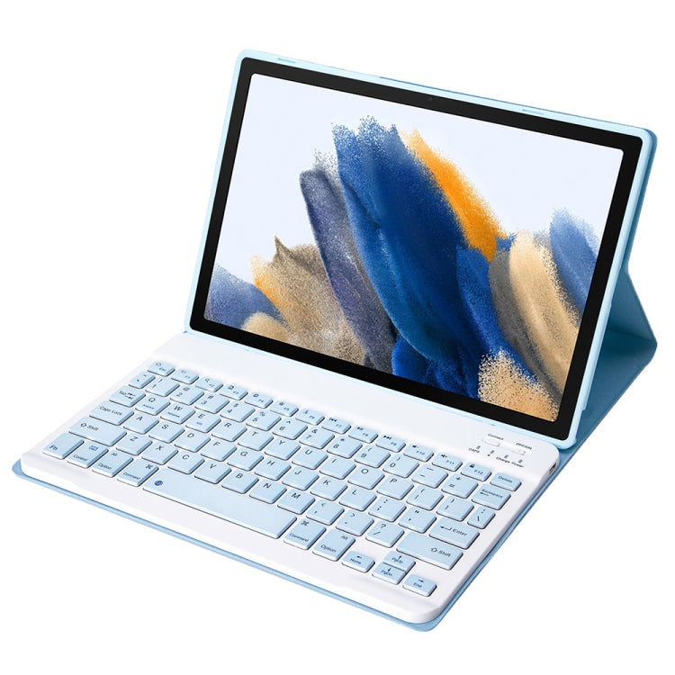 A08 Candy Color Ultra Thin Bluetooth Keyboard Leather Case For Samsung Galaxy Tab A8 10.5 2021 SM-X200 / SM-X205