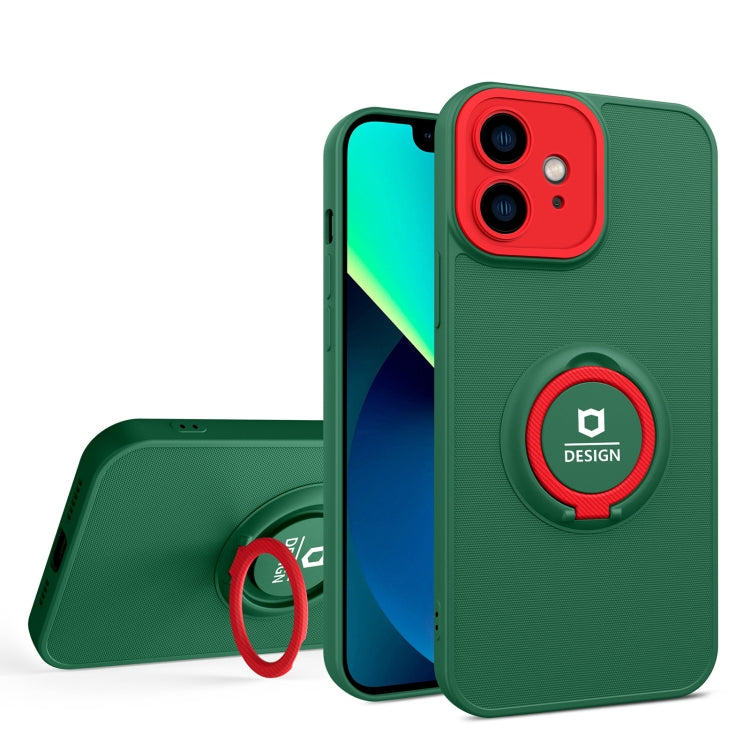 For iPhone 12 Eagle Eye Ring Holder Phone Case