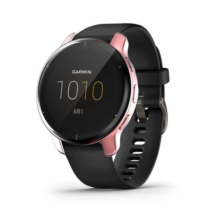 For Garmin Venu 2 Plus Full Coverage TPU Electroplating Watch Case