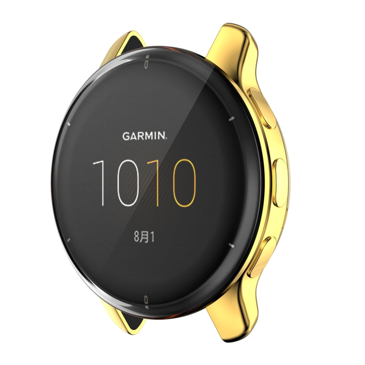 For Garmin Venu 2 Plus Full Coverage TPU Electroplating Watch Case