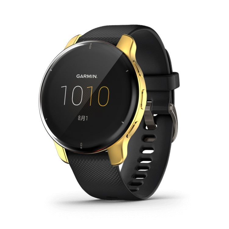 For Garmin Venu 2 Plus Full Coverage TPU Electroplating Watch Case