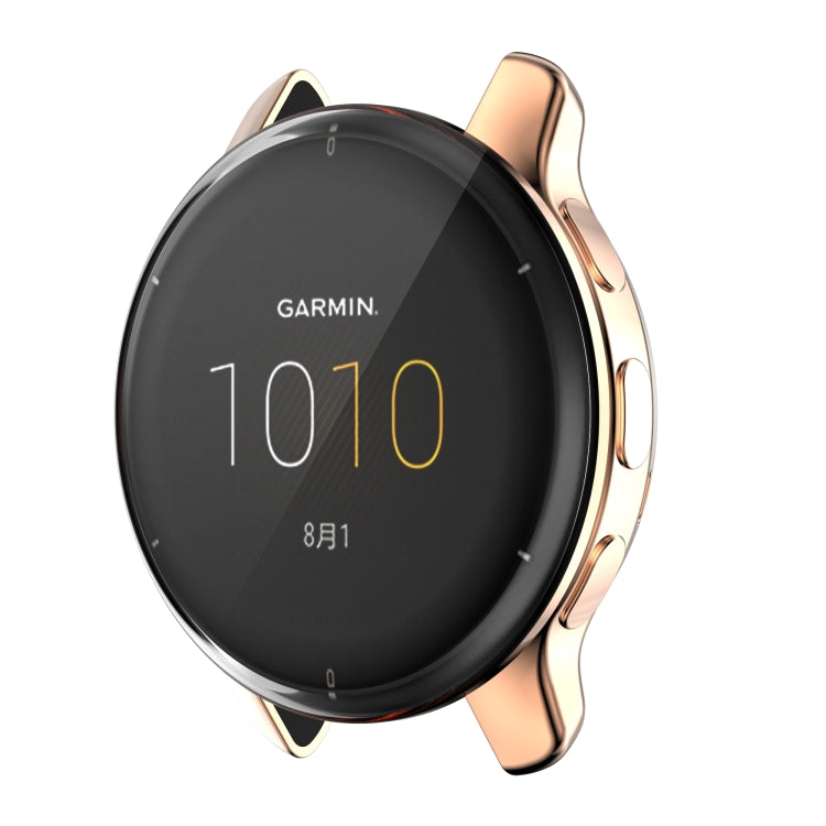 For Garmin Venu 2 Plus Full Coverage TPU Electroplating Watch Case