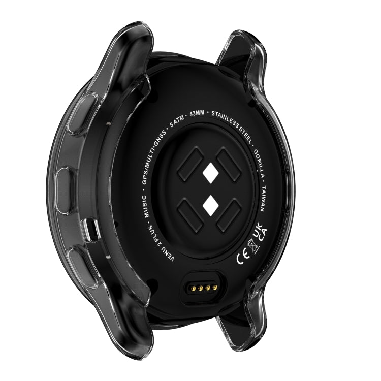 For Garmin Venu 2 Plus Full Coverage TPU Electroplating Watch Case