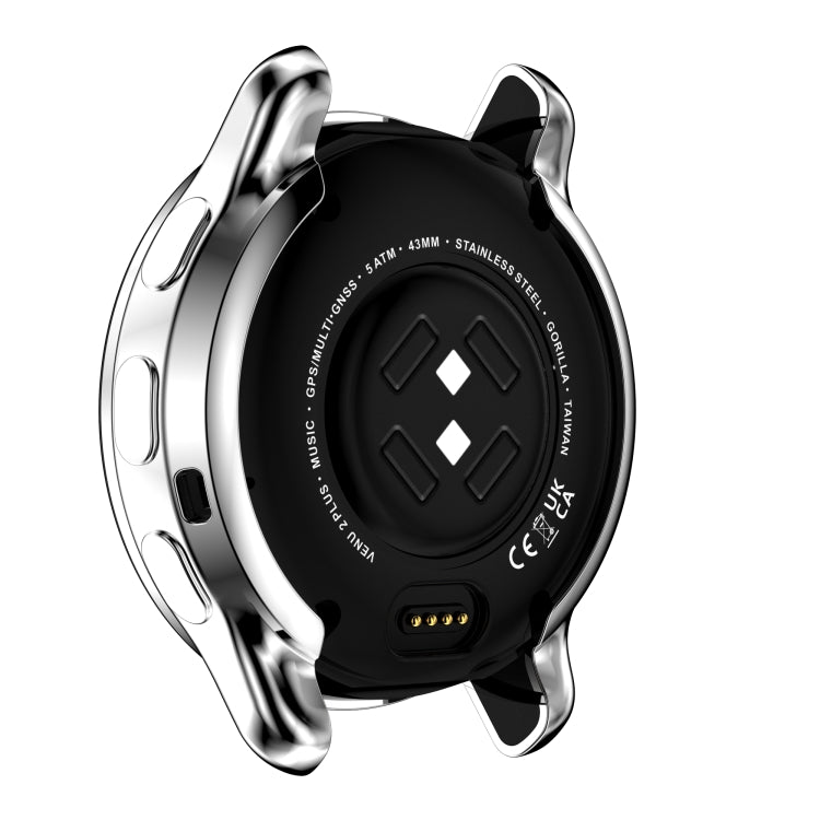For Garmin Venu 2 Plus Full Coverage TPU Electroplating Watch Case