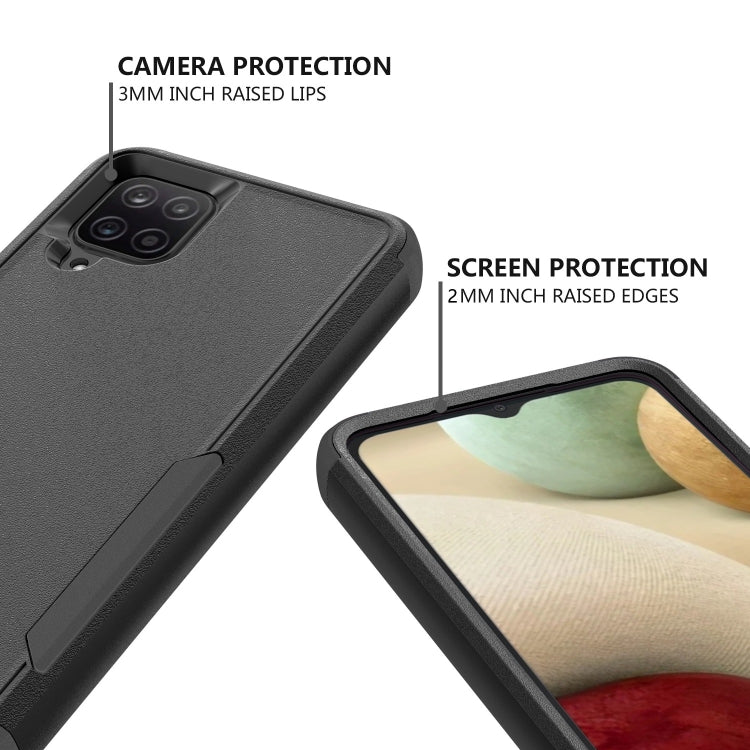 For Samsung Galaxy A12 TPU + PC Shockproof Phone Case