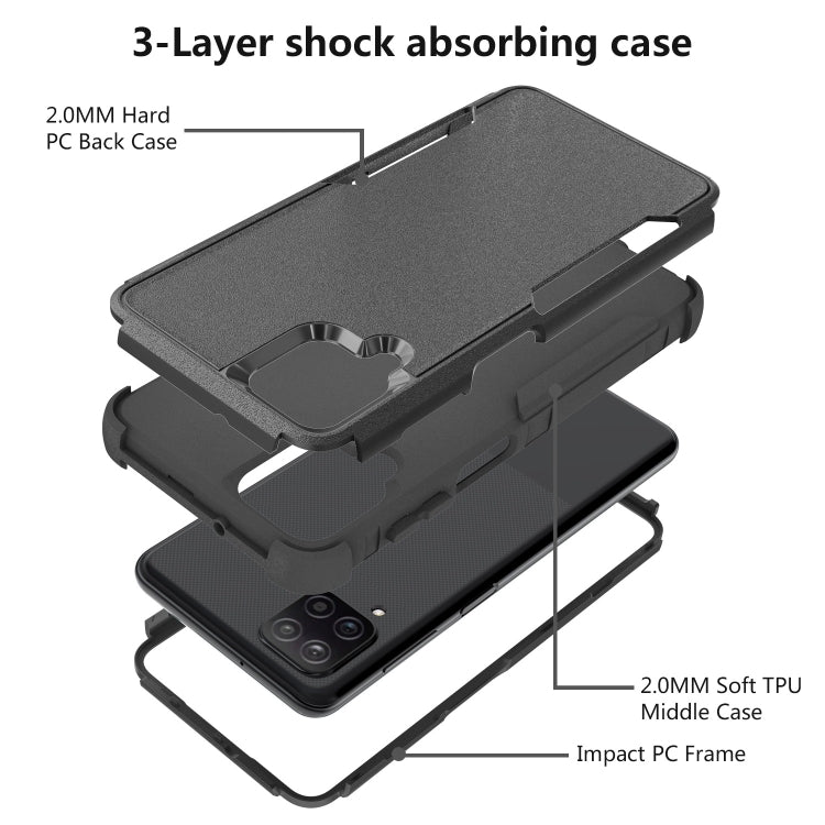 For Samsung Galaxy A12 TPU + PC Shockproof Phone Case