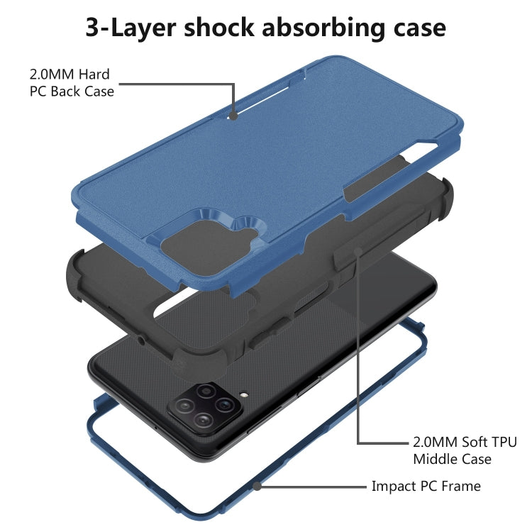 For Samsung Galaxy A12 TPU + PC Shockproof Phone Case