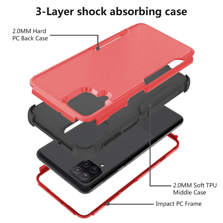 For Samsung Galaxy A12 TPU + PC Shockproof Phone Case