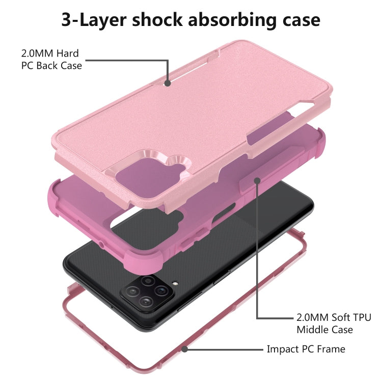 For Samsung Galaxy A12 TPU + PC Shockproof Phone Case