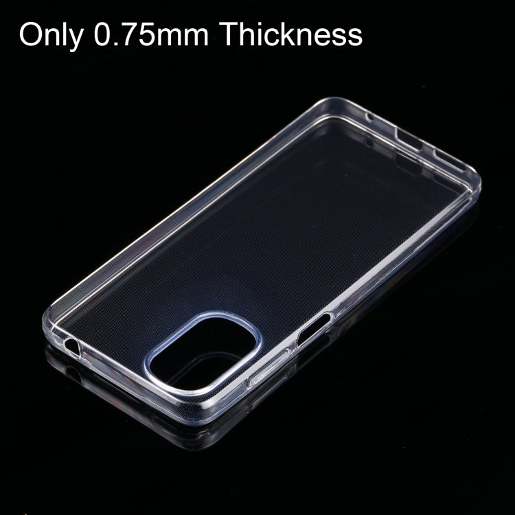 For Motorola Moto G22 0.75mm Ultra-thin Transparent TPU Phone Case