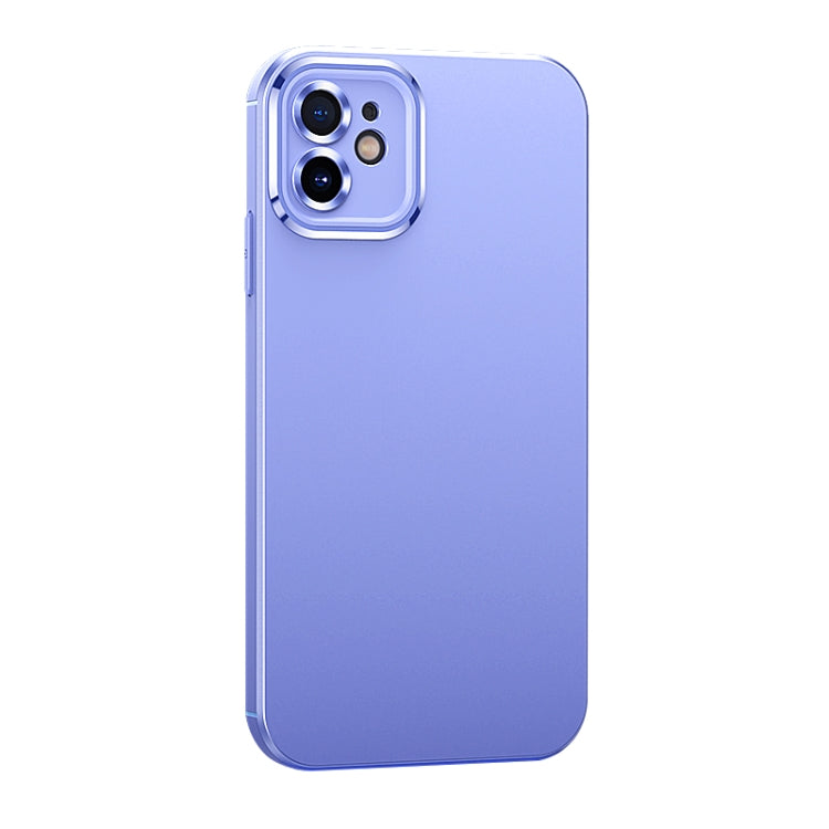 For iPhone 11 Metal Lens Liquid Silicone Phone Case