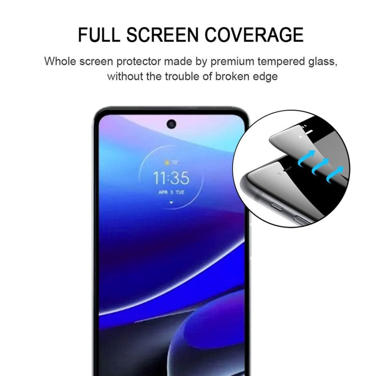 25 PCS Full Glue Cover Screen Protector Tempered Glass Film For Motorola Moto G Stylus 5G 2022