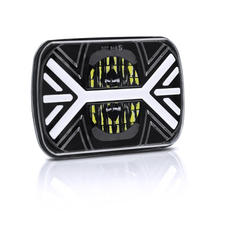 7 inch Square Car Two-color Headlights 9-30V 36W / 22W 4000LM 6000K / 3000K