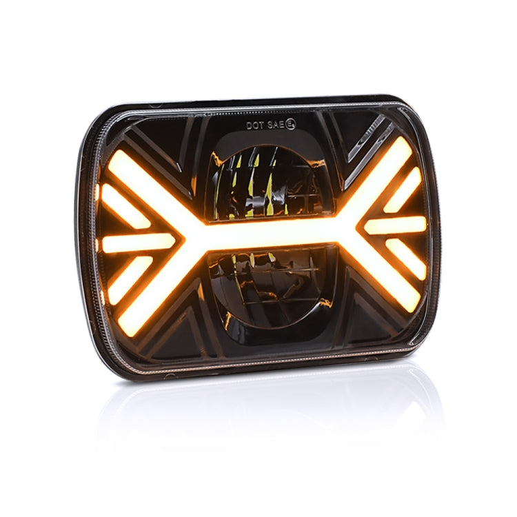 7 inch Square Car Two-color Headlights 9-30V 36W / 22W 4000LM 6000K / 3000K