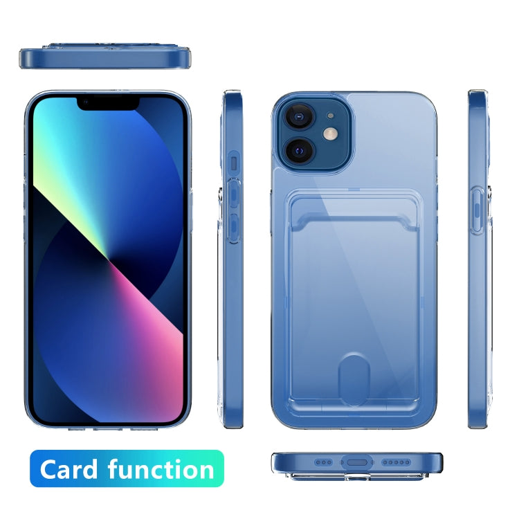 For iPhone 12 Card PC+TPU Phone Case(Transparent)