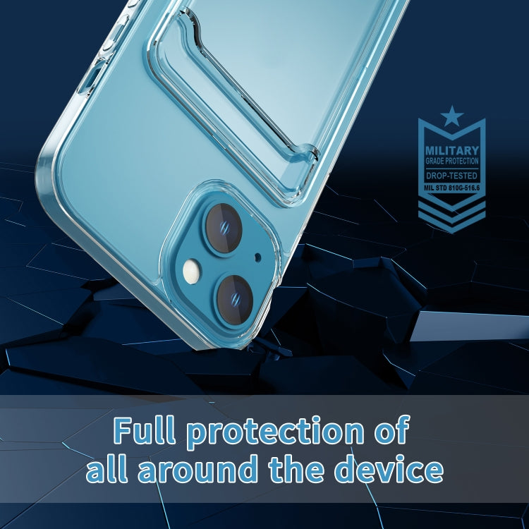 For iPhone 12 Card PC+TPU Phone Case(Transparent)