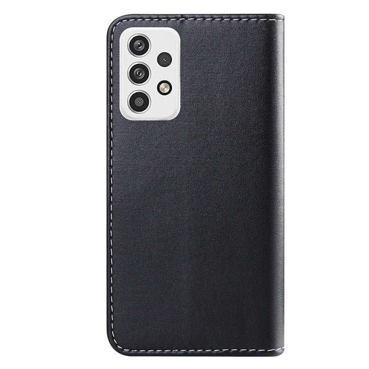 For Samsung Galaxy A23 5G Tricolor Stitching Horizontal Flip Leather Phone Case