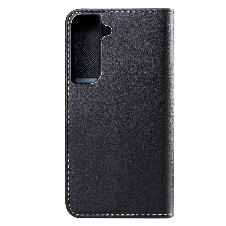 For Samsung Galaxy S22+ 5G Tricolor Stitching Horizontal Flip Leather Phone Case