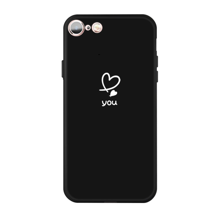 For iPhone 6s / 6 Love-heart Letter Pattern Colorful Frosted TPU Phone Protective Case