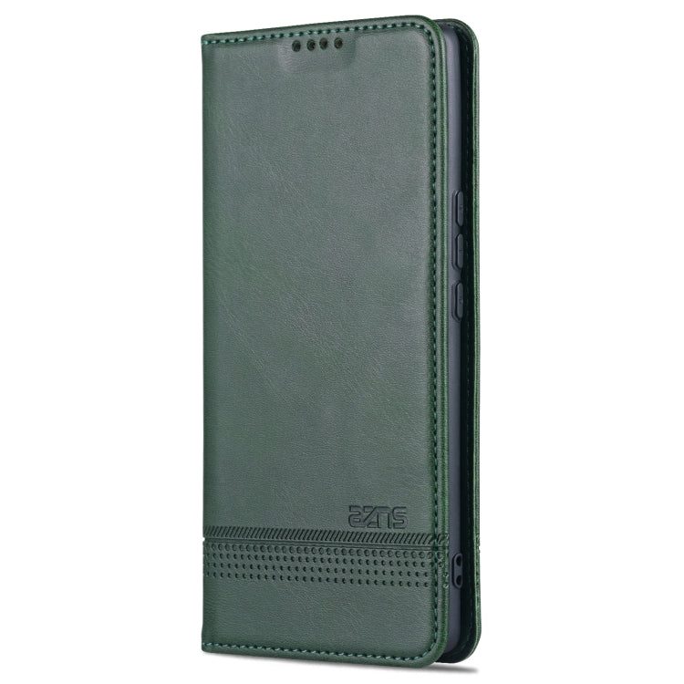 For Honor 60 SE AZNS Magnetic Calf Texture Flip Leather Phone Case