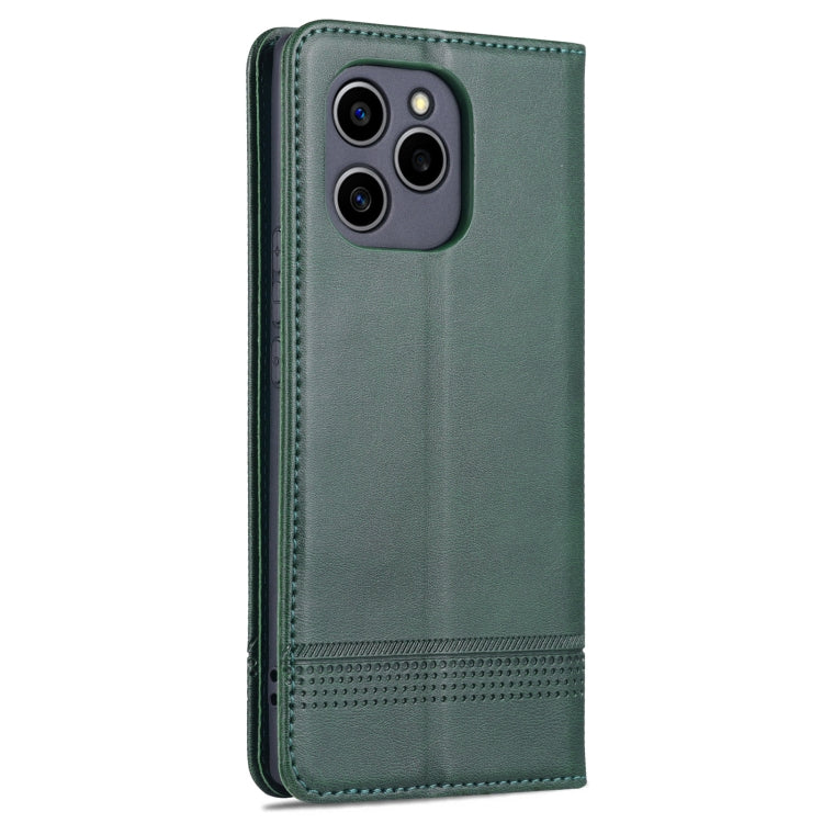 For Honor 60 SE AZNS Magnetic Calf Texture Flip Leather Phone Case