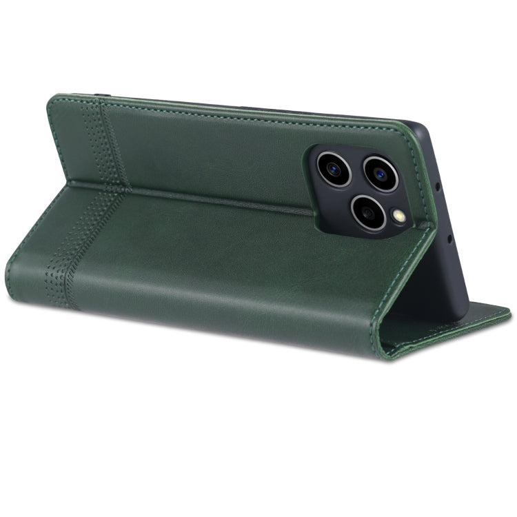 For Honor 60 SE AZNS Magnetic Calf Texture Flip Leather Phone Case